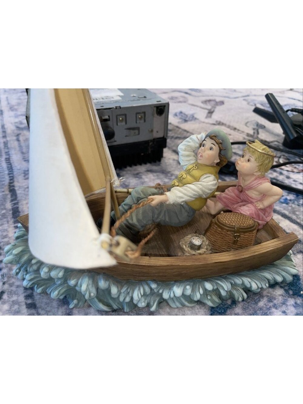 Demdaco Prayers & Promises “Winds Of Change” Figurine sailboat boat  angel boy